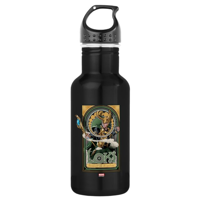 Avengers Classics | Loki: Master of Mischief 532 Ml Water Bottle (Front)