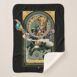 Avengers Classics   Loki: Master of Mischief Sherpa Blanket