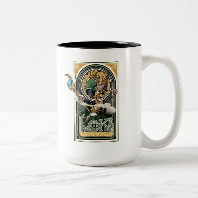 Avengers Classics | Loki: Master of Mischief Two-Tone Coffee Mug (Right)