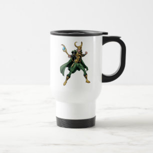 Avengers Classics Loki With Staff Travel Mug