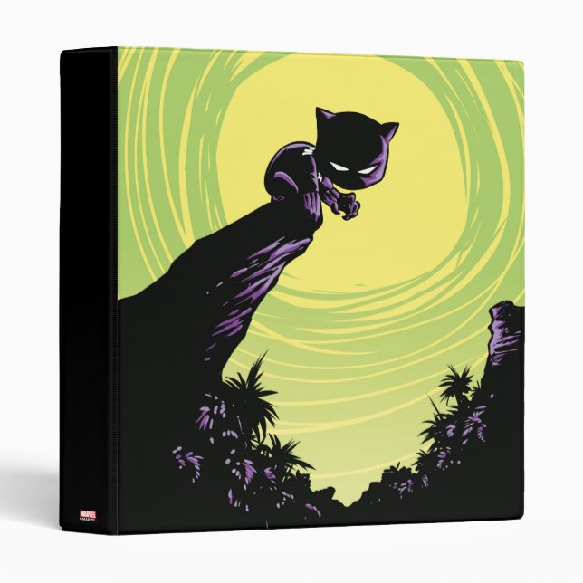Avengers Classics | Mini Black Panther On Cliff Binder (Front/Spine)