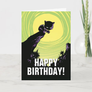 Avengers Classics   Mini Black Panther On Cliff Card