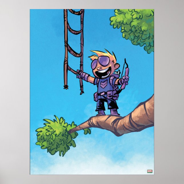 Avengers Classics | Mini Hawkeye In Tree Poster (Front)