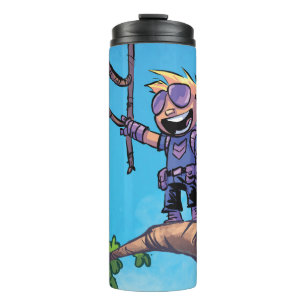 Avengers Classics   Mini Hawkeye In Tree Thermal Tumbler