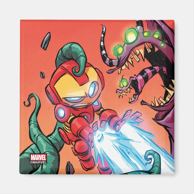 Avengers Classics | Mini Iron Man Blasting Monster Magnet (Front)