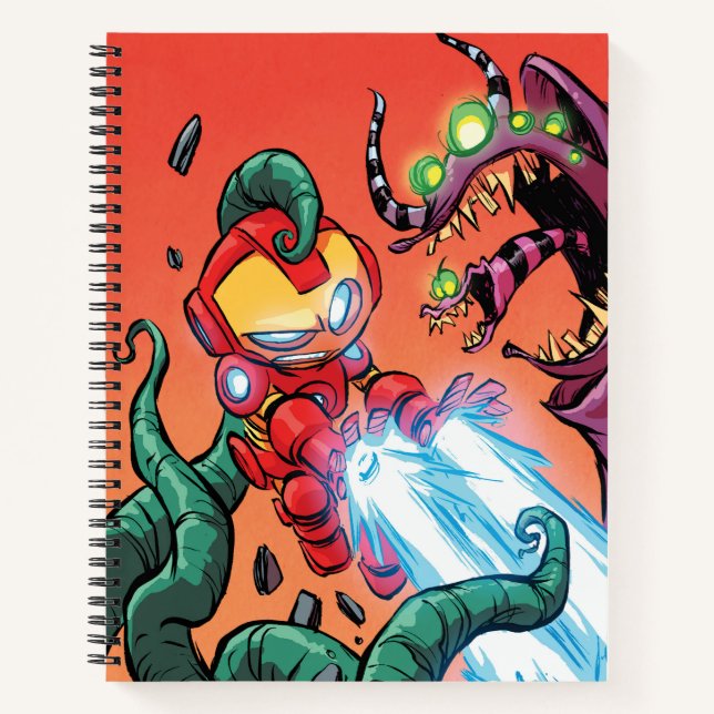 Avengers Classics | Mini Iron Man Blasting Monster Notebook (Front)