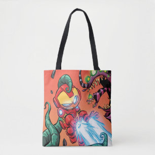 Avengers Classics Mini Iron Man Blasting Monster Tote Bag