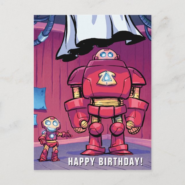 Avengers Classics | Mini Iron Man & Hulkbuster Postcard (Front)