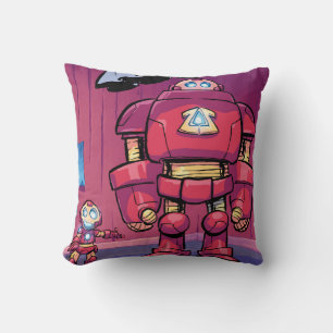 Avengers Classics   Mini Iron Man & Hulkbuster Throw Pillow