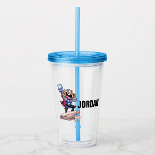 Avengers Classics Mini Thor With Mjolnir Acrylic Tumbler