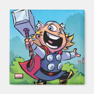 Avengers Classics Mini Thor With Mjolnir Magnet