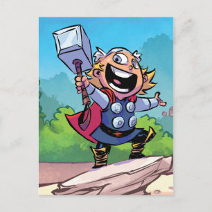 Avengers Classics   Mini Thor With Mjolnir Postcard