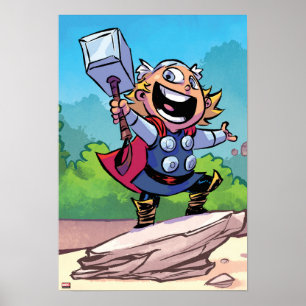 Avengers Classics Mini Thor With Mjolnir Poster