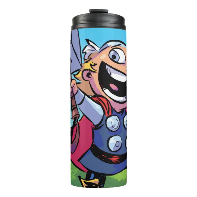 Avengers Classics | Mini Thor With Mjolnir Thermal Tumbler (Front)