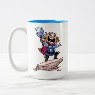 Avengers Classics   Mini Thor With Mjolnir Two-Tone Coffee Mug