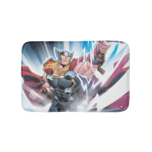 Avengers Classics   Mjolnir Channeling Lightning Bath Mat