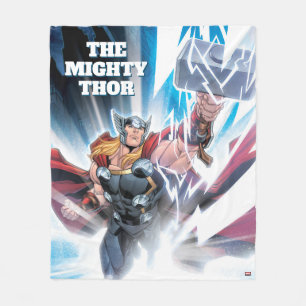 Avengers Classics   Mjolnir Channeling Lightning Fleece Blanket