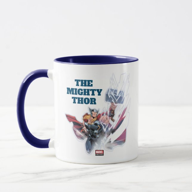 Avengers Classics | Mjolnir Channeling Lightning Mug (Left)