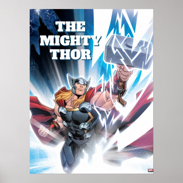 Avengers Classics | Mjolnir Channeling Lightning Poster (Front)