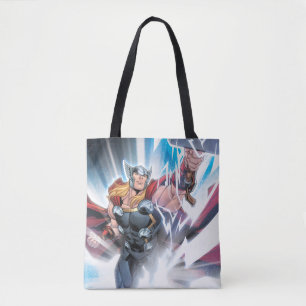 Avengers Classics Mjolnir Channeling Lightning Tote Bag