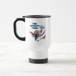 Avengers Classics Mjolnir Channeling Lightning Travel Mug