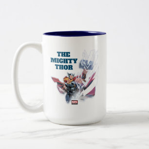 Avengers Classics   Mjolnir Channeling Lightning Two-Tone Coffee Mug