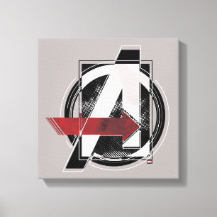 Avengers Classics Negative Colour Avengers Logo Canvas Print