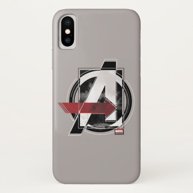 Avengers Classics | Negative Colour Avengers Logo Case-Mate iPhone Case (Back)