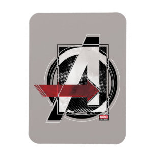 Avengers Classics Negative Colour Avengers Logo Magnet