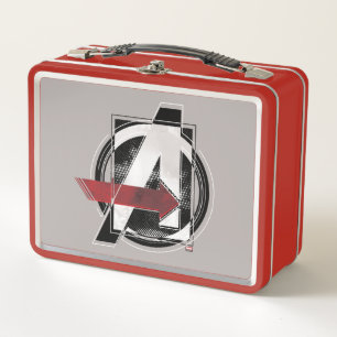 Avengers Classics   Negative Colour Avengers Logo Metal Lunch Box