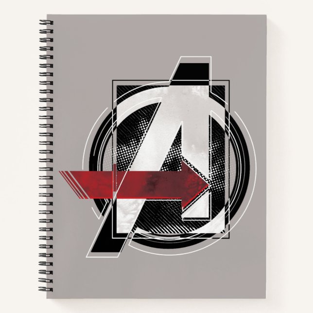 Avengers Classics | Negative Colour Avengers Logo Notebook (Front)