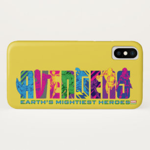 Avengers Classics   Neon Avengers Character Logo Case-Mate iPhone Case