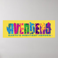 Avengers Classics | Neon Avengers Character Logo