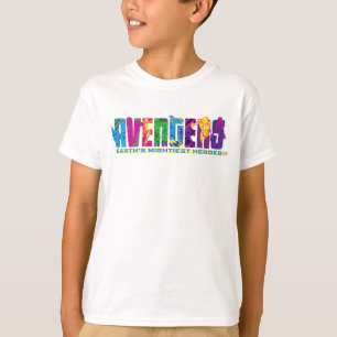 Avengers Classics   Neon Avengers Character Logo T-Shirt