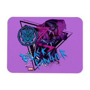 Avengers Classics   Neon Black Panther Graphic Magnet