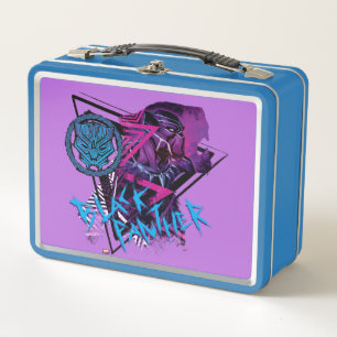 Avengers Classics   Neon Black Panther Graphic Metal Lunch Box