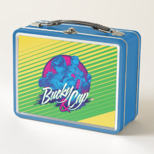 Avengers Classics   Neon Bucky & Cap Graphic Metal Lunch Box
