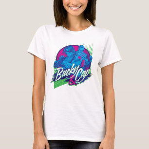Avengers Classics Neon Bucky & Cap Graphic T-Shirt