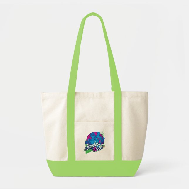 Avengers Classics | Neon Bucky & Cap Graphic Tote Bag (Front)