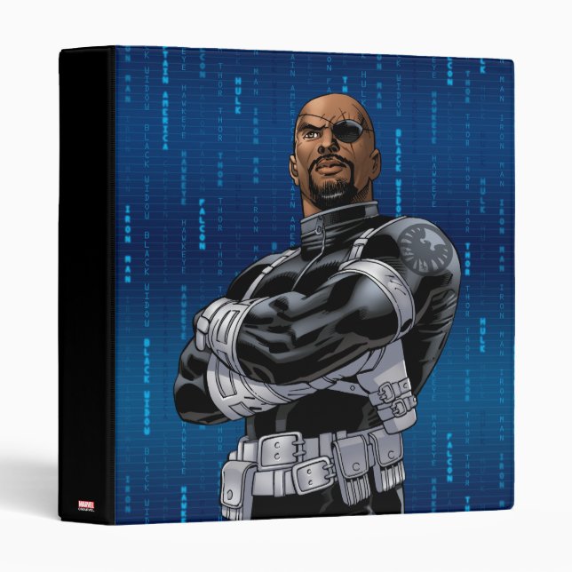 Avengers Classics | Nick Fury Arms Crossed Binder (Front/Spine)
