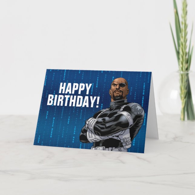 Avengers Classics | Nick Fury Arms Crossed Card (Front)