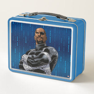 Avengers Classics   Nick Fury Arms Crossed Metal Lunch Box