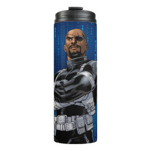 Avengers Classics   Nick Fury Arms Crossed Thermal Tumbler