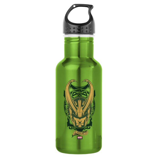 Avengers Classics | Norse Loki Graphic 532 Ml Water Bottle (Front)