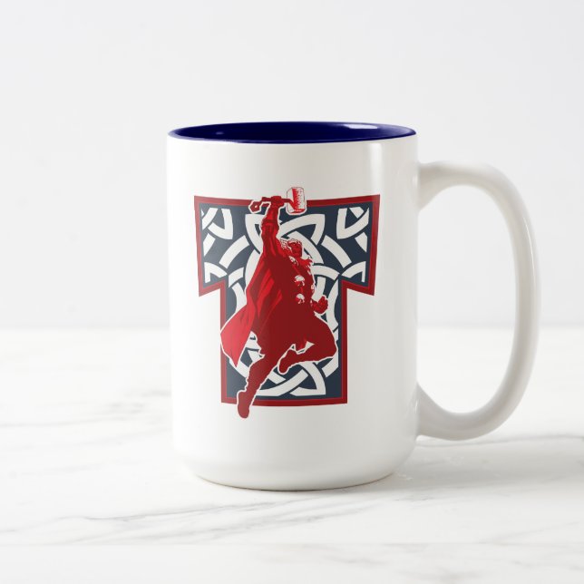 Avengers Classics | Norse Thor Graphic Two-Tone Coffee Mug (Right)
