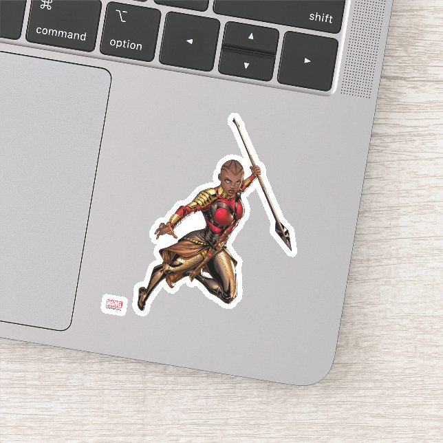 Avengers Classics | Okoye Leaping With Spear (Detail)