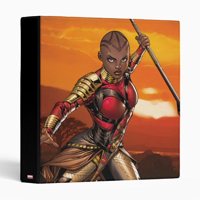 Avengers Classics | Okoye Leaping With Spear Binder (Front/Spine)