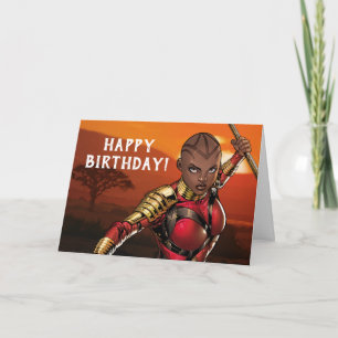 Avengers Classics   Okoye Leaping With Spear Card