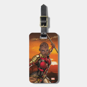 Avengers Classics Okoye Leaping With Spear Luggage Tag