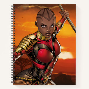 Avengers Classics   Okoye Leaping With Spear Notebook